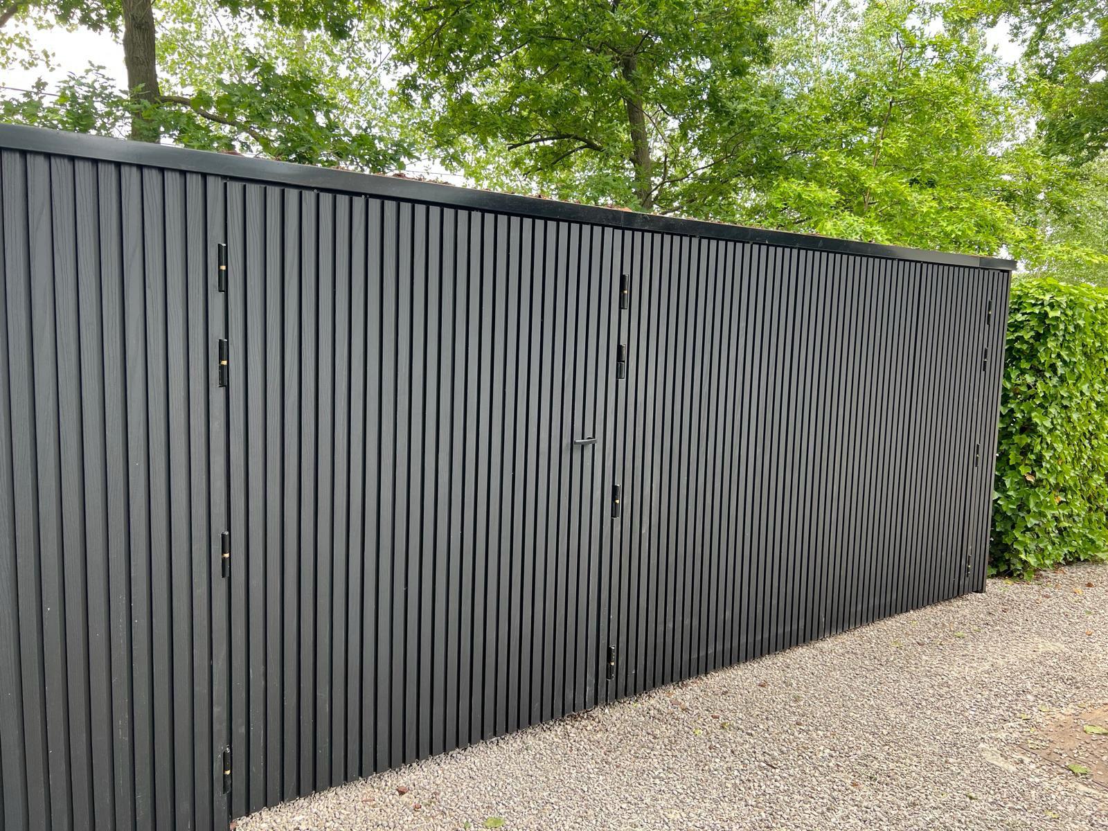 Metalen buitenstructuur detail